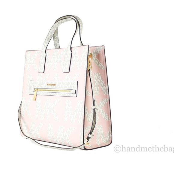NEW Michael Kors Kenly Large Graphic Blush North South Tote Shoulder Handbag - Picture 6 of 9